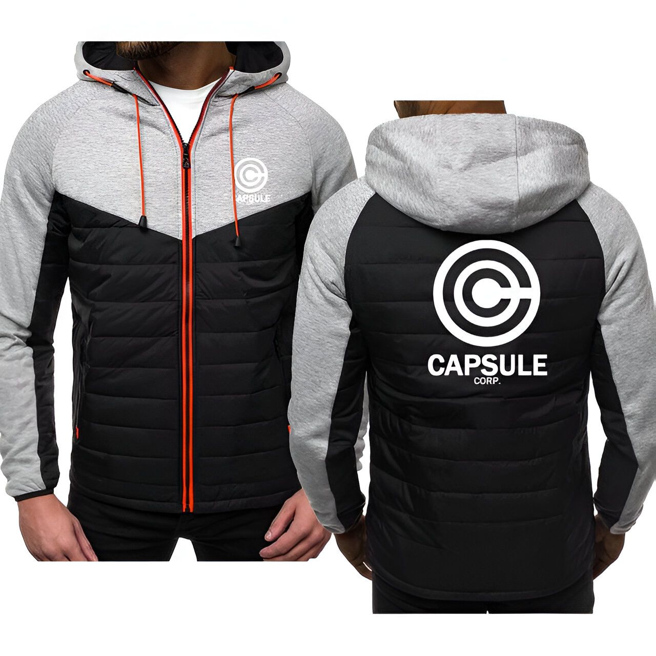 Blouson zippé homme Dragon Ball Capsule Corp - 100% coton
