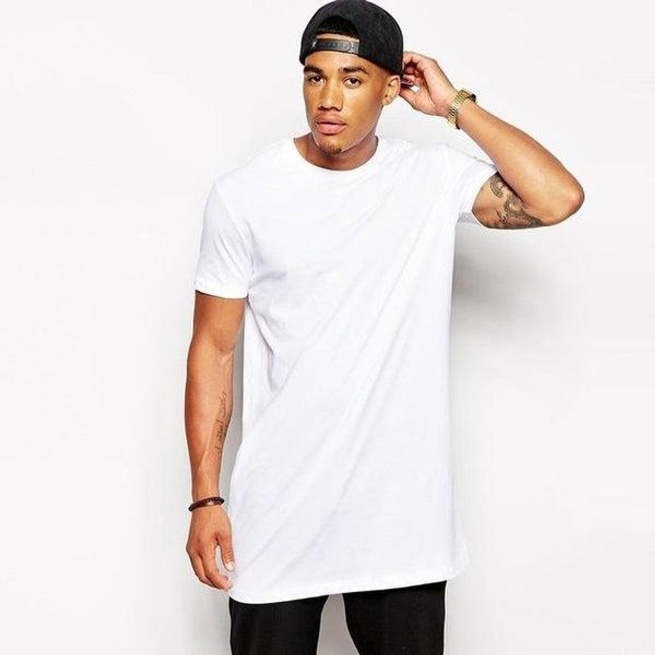 T-shirt uni oversize extra long