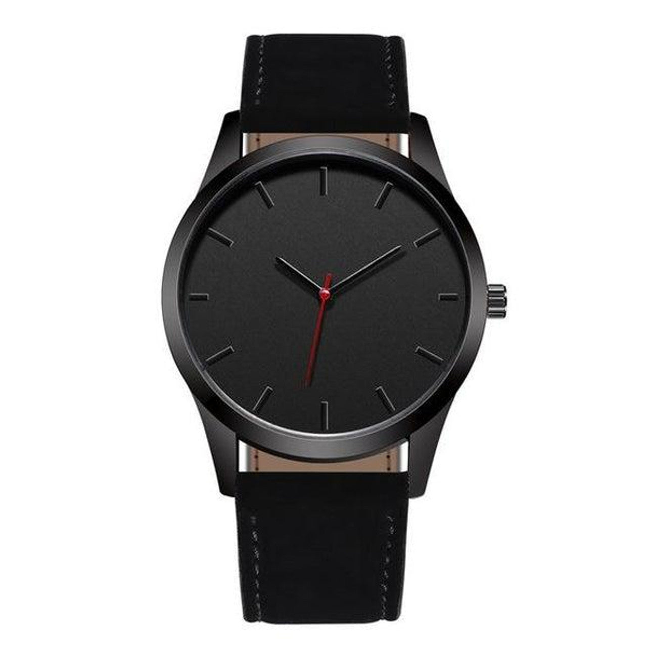 Montre classique cadran noir