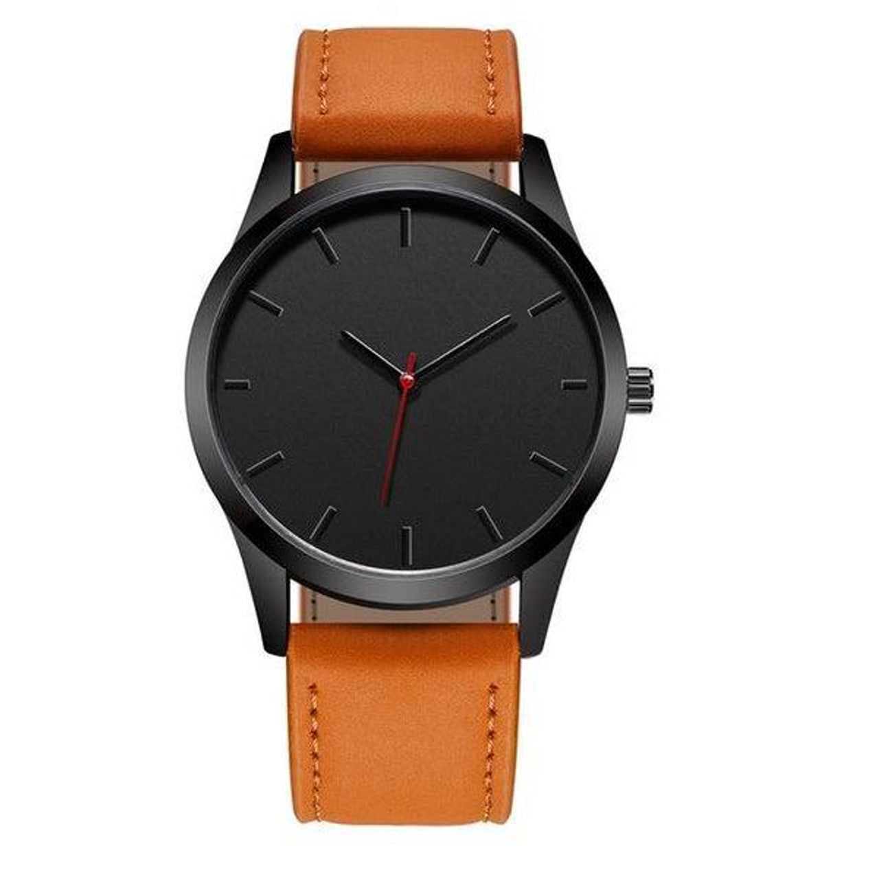 Montre classique cadran noir