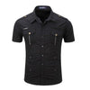 Chemise cargo manches courtes