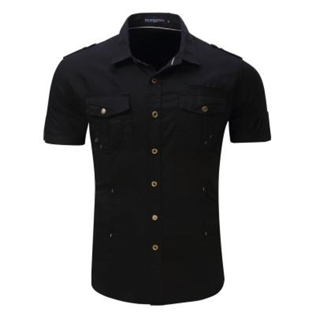 Chemise cargo à poches boutonnées