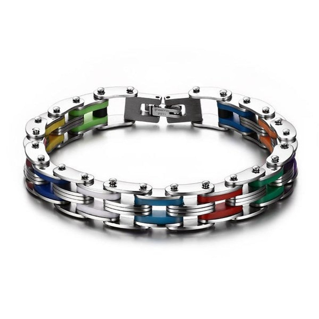 Bracelet Arc-en-ciel en acier