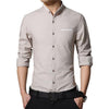 Chemise slim longues manches à col mandarin