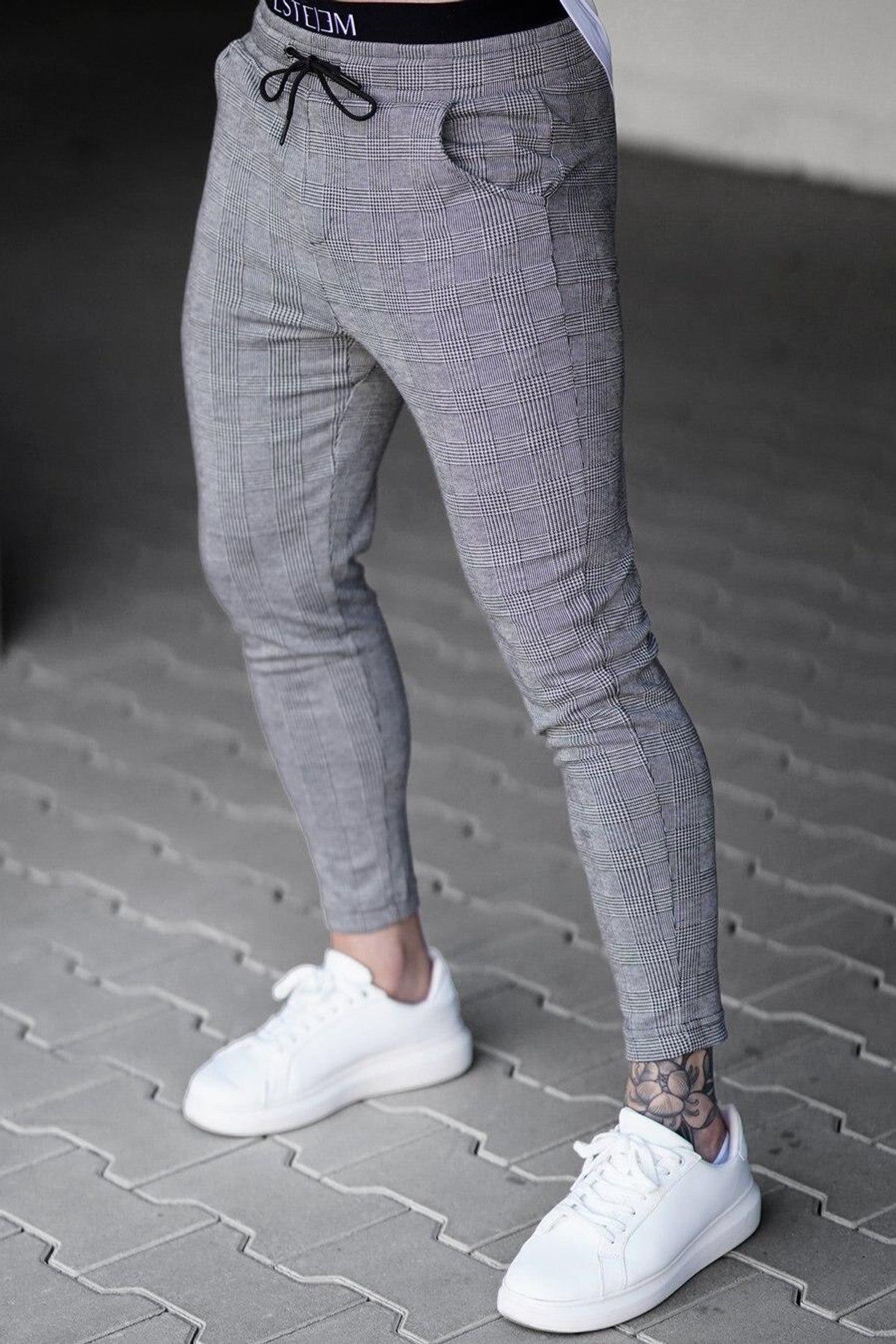 Pantalon de Jogging à Carreaux