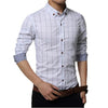 Chemise à carreaux slim fit, manches longues