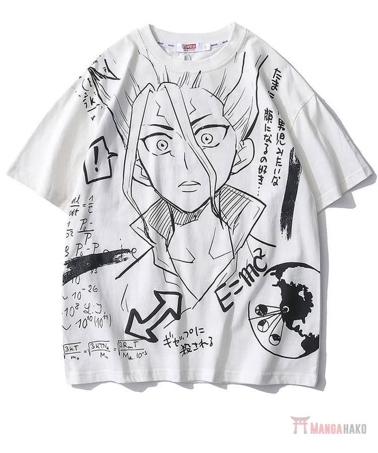 T-Shirt Dr Stone Senku Manga Hako - Streetwear Style