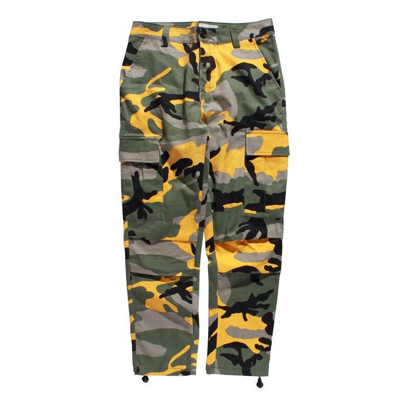 Pantalon Cargo<br> Camo Jaune