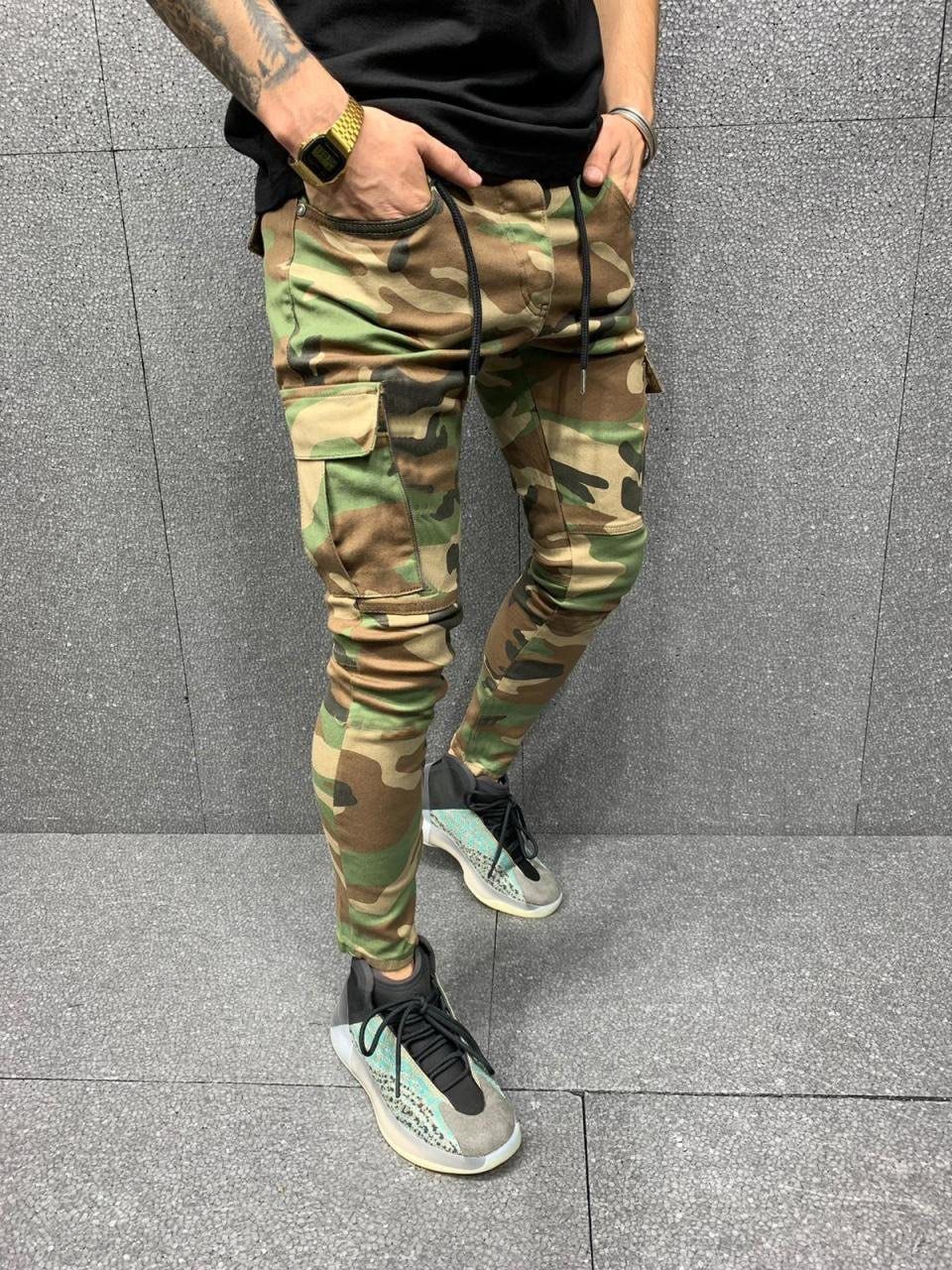 Pantalon Cargo Camouflage