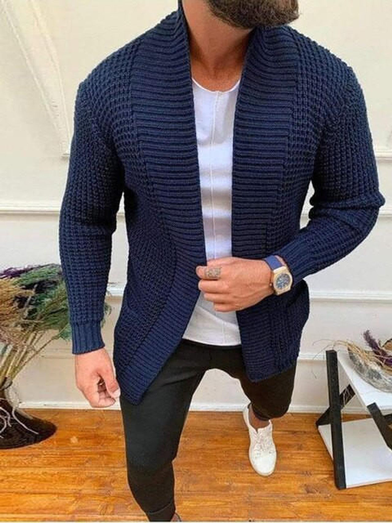 Cardigan Streetwear Tricoté