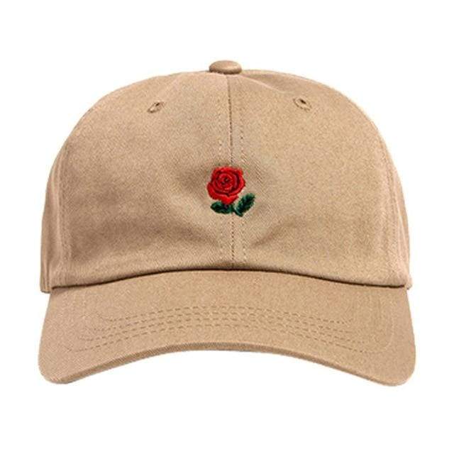 Casquette Roses - Beige - STREETWEAR STYLE