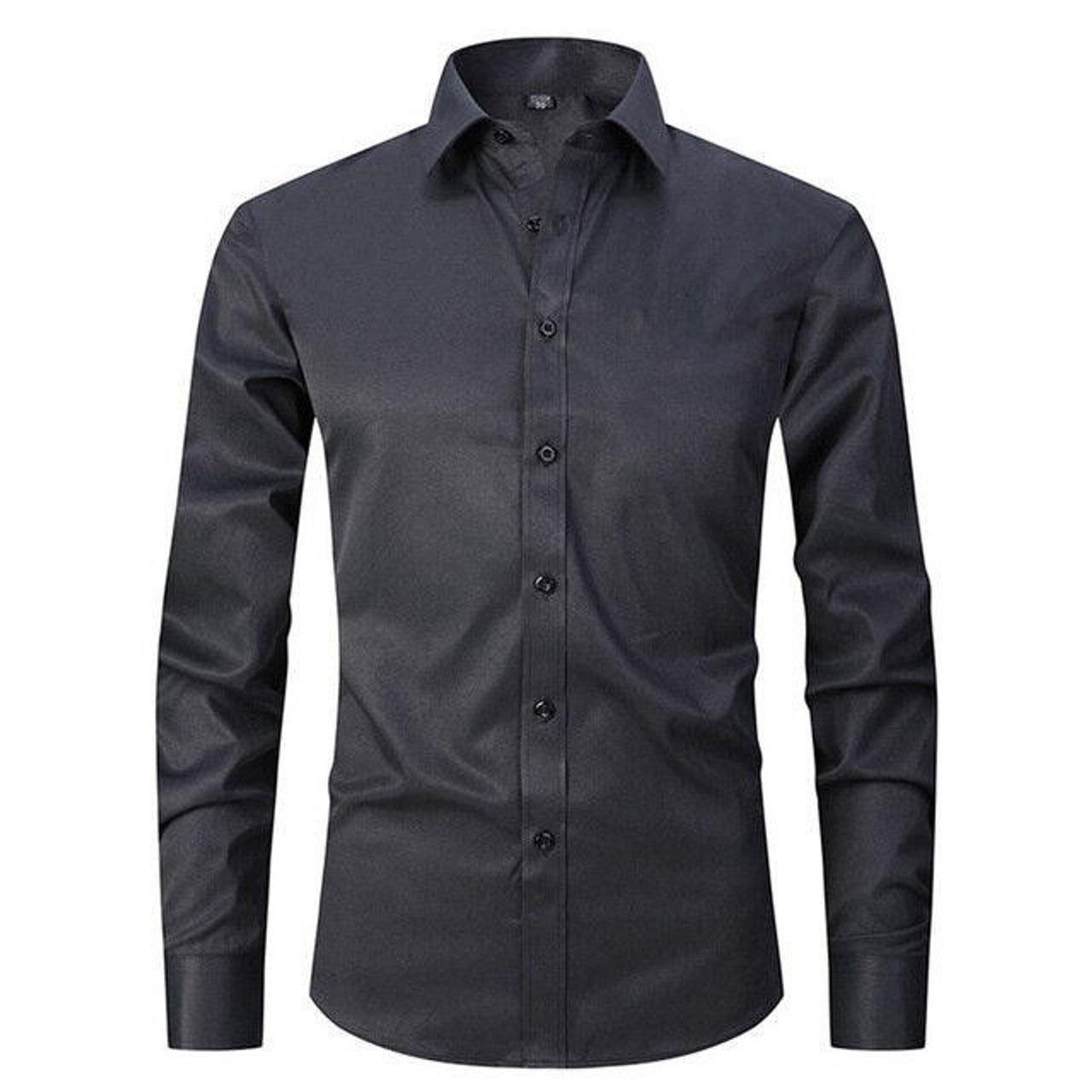 Chemise Classe Unie à Coupe Ajoustée