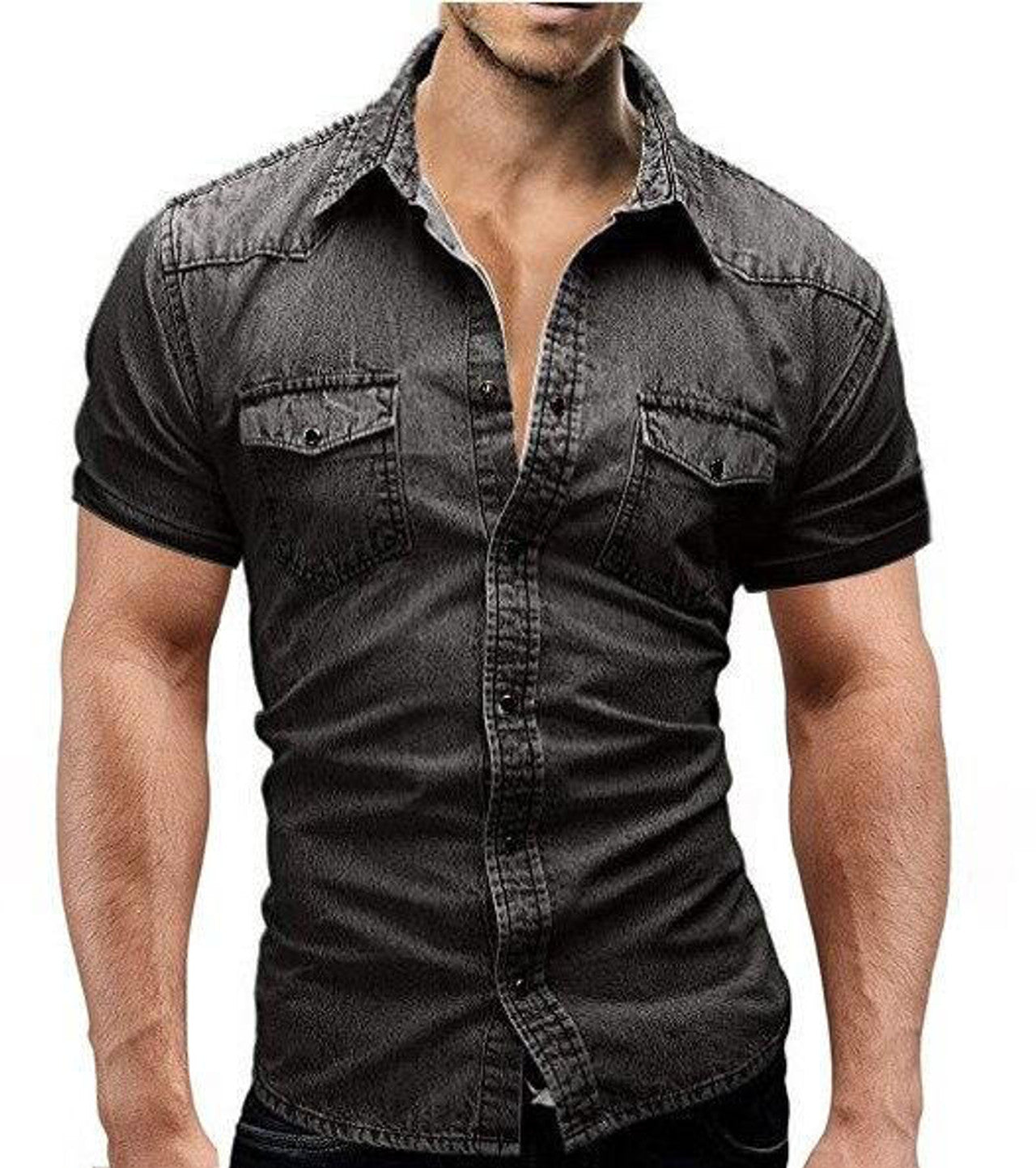 Chemise Slim en Denim