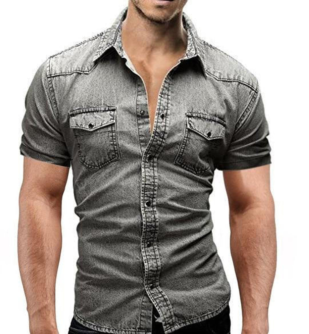 Chemise Slim en Denim