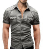 Chemise Slim en Denim