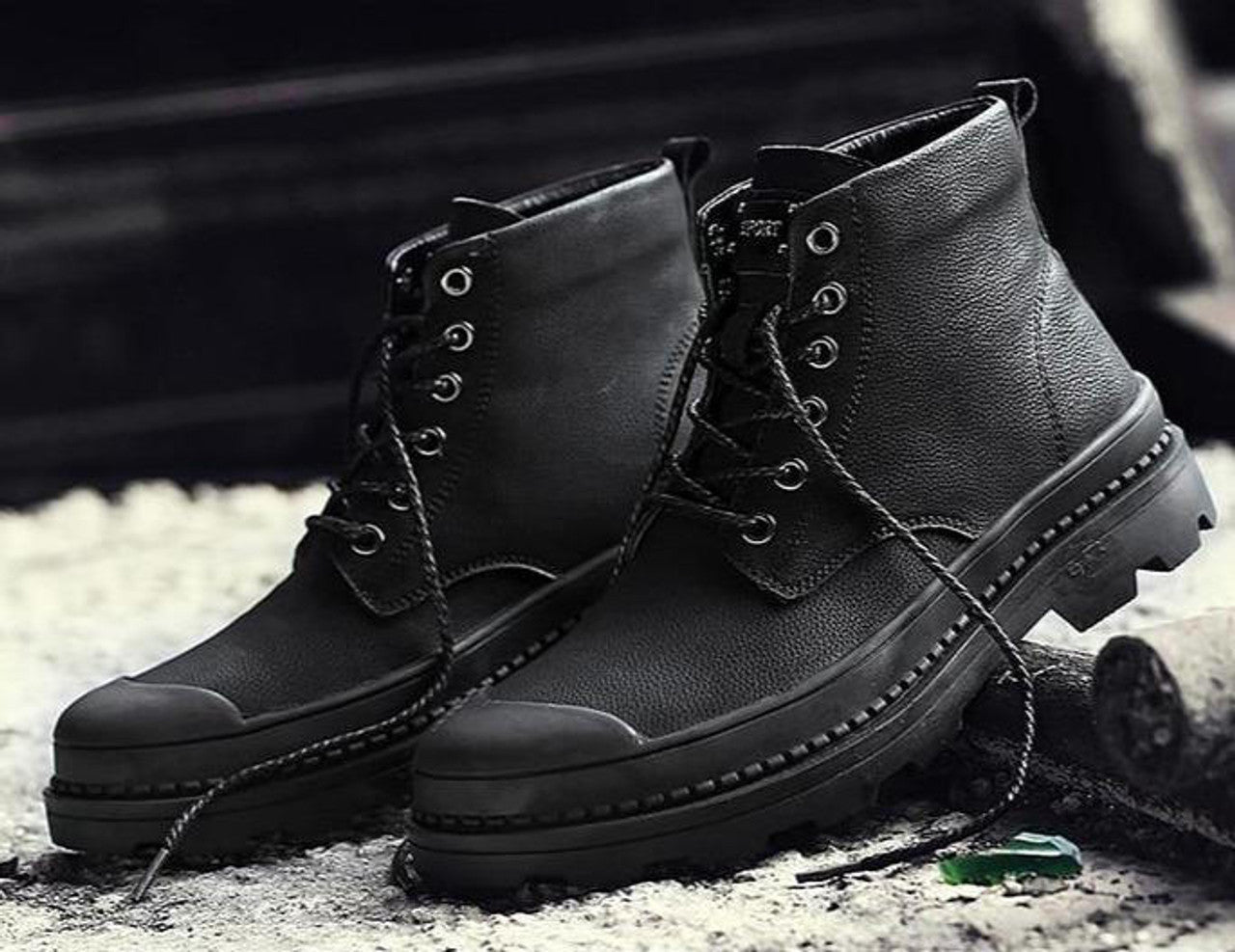 Élégantes Bottes Noires en Cuir