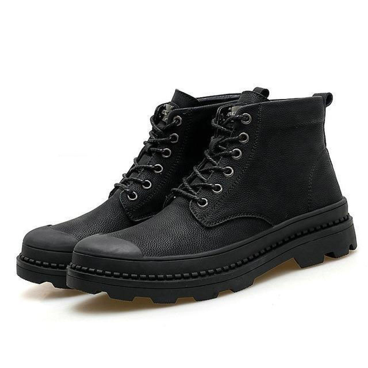 Élégantes Bottes Noires en Cuir