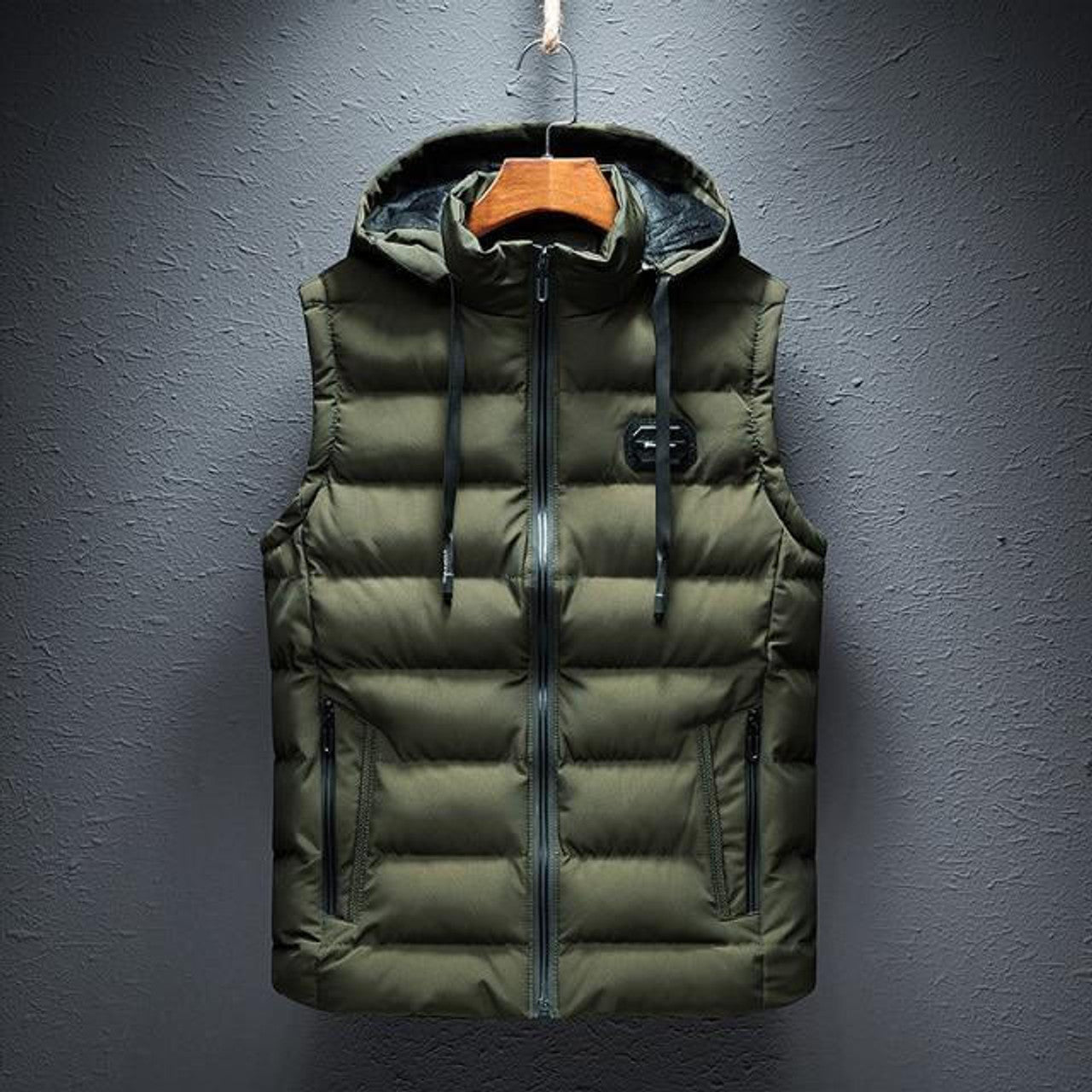 Gilet Uni à Capuche