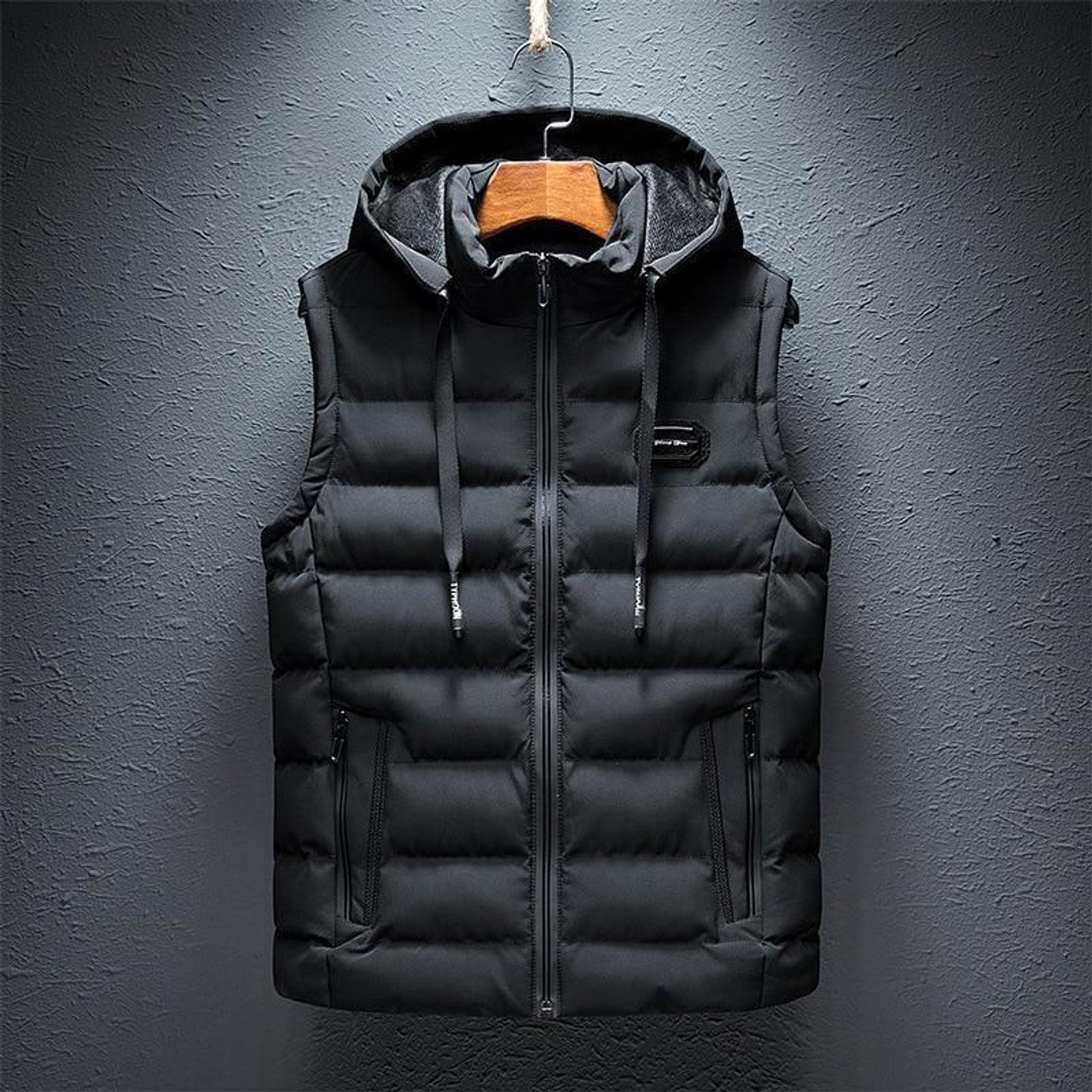 Gilet Uni à Capuche