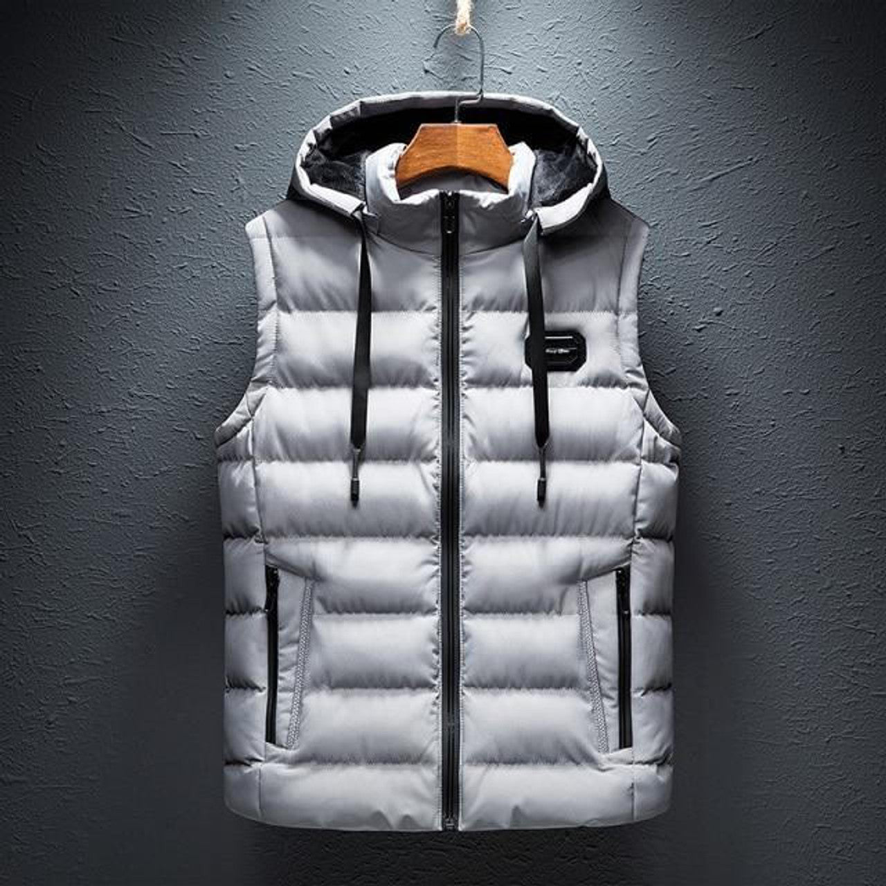 Gilet Uni à Capuche