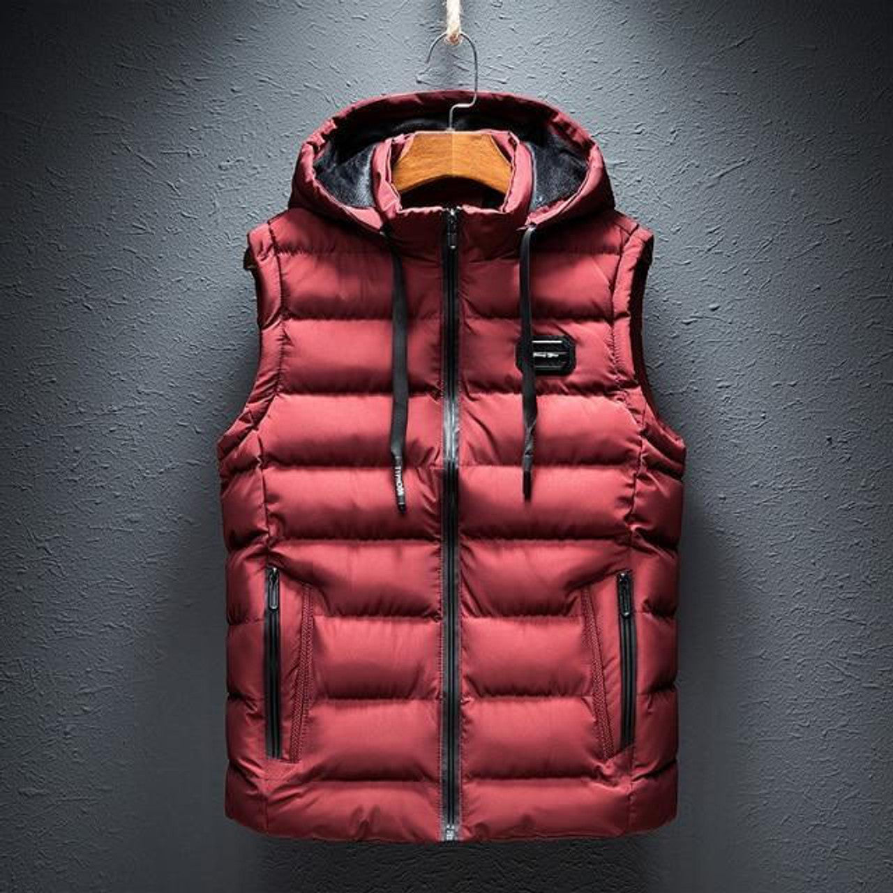 Gilet Uni à Capuche