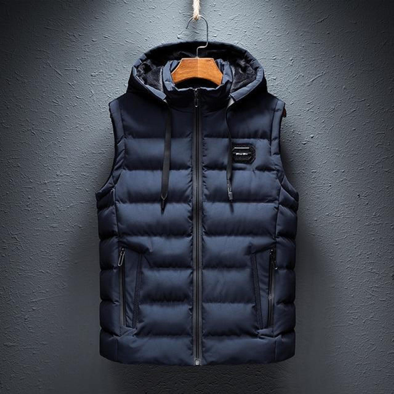 Gilet Uni à Capuche