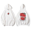 Hoodie Roses - Blanc / L - STREETWEAR STYLE