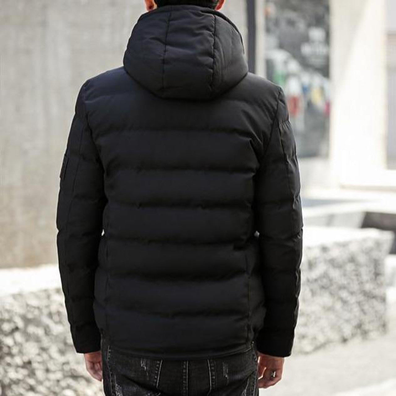 Manteau Cintré à Capuche