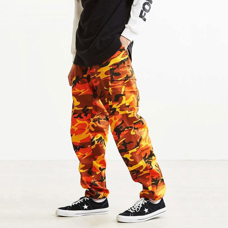 Pantalon Cargo<br> Orange Camo