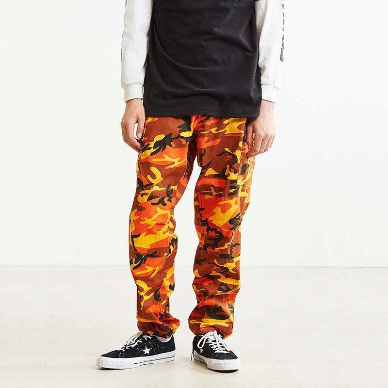 Pantalon Cargo<br> Orange Camo