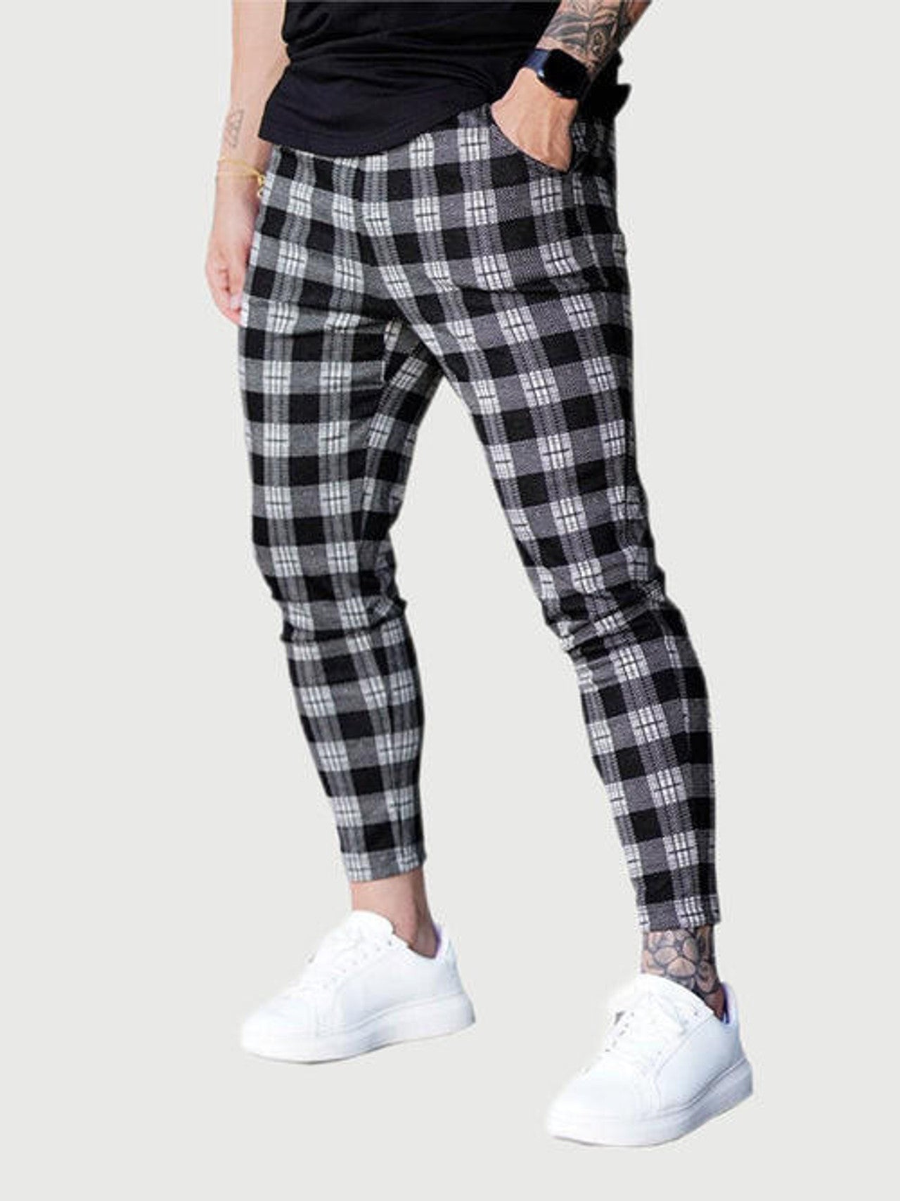 Pantalon de Jogging à Carreaux