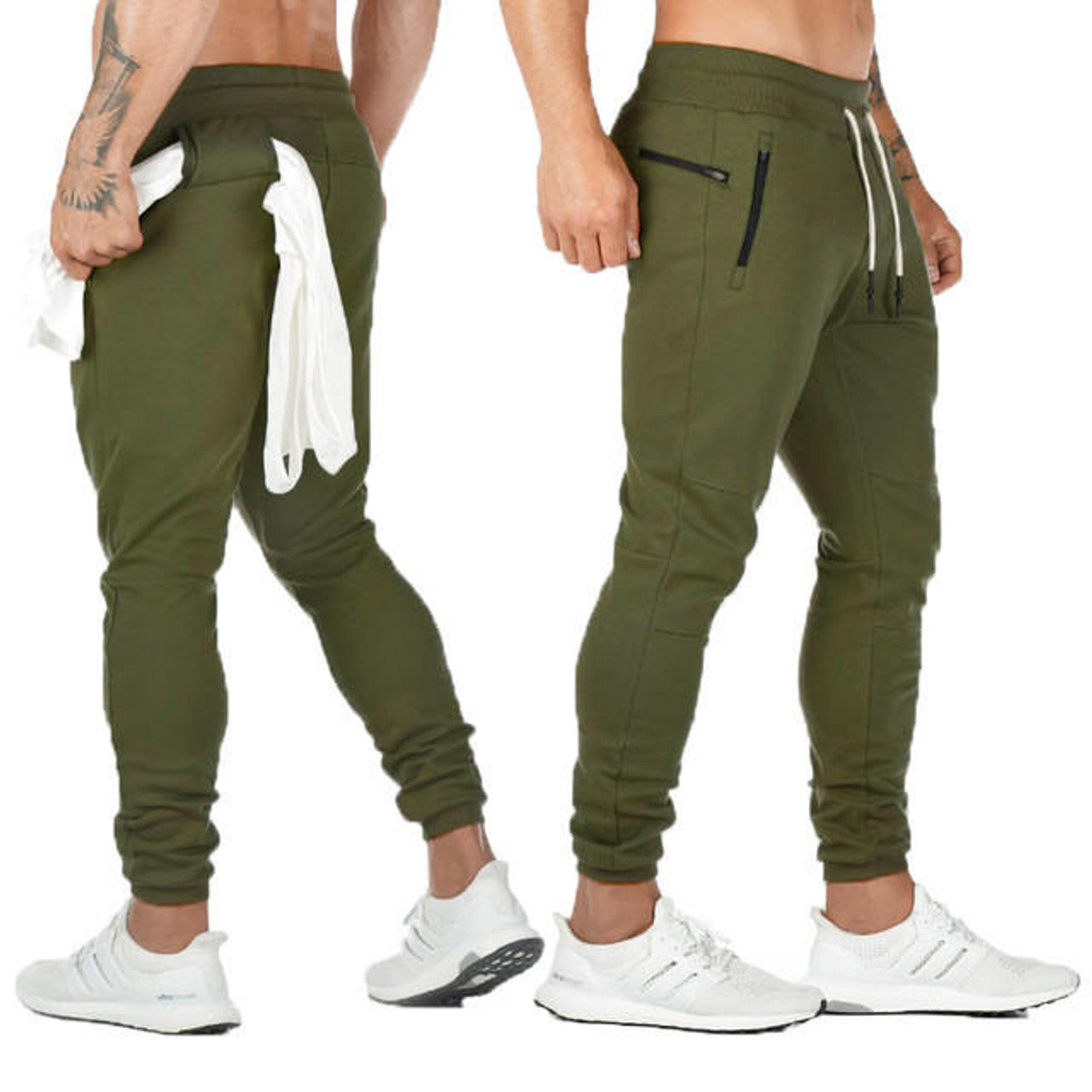 Pantalon de Jogging Slim Zippé