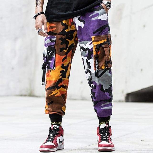 Pantalon Camouflage - Violet / XXL - STREETWEAR STYLE