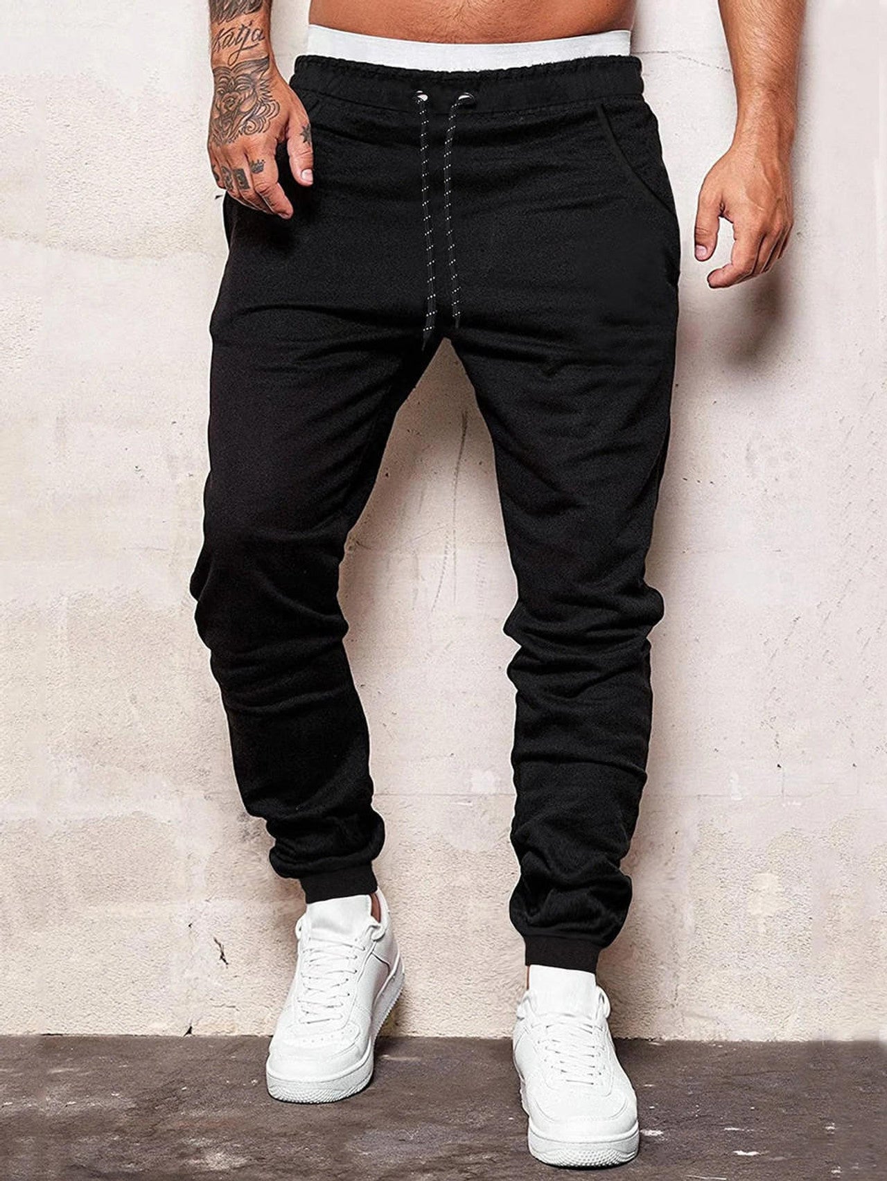 Pantalon Tendance à Cordon de Serrage