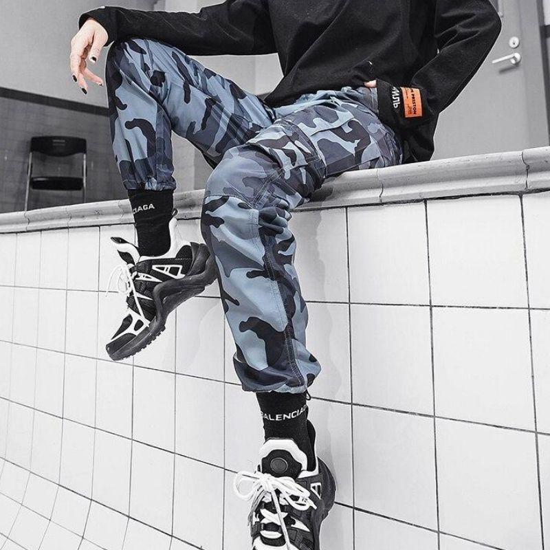 Pantalon Cargo<br> Blue Camo