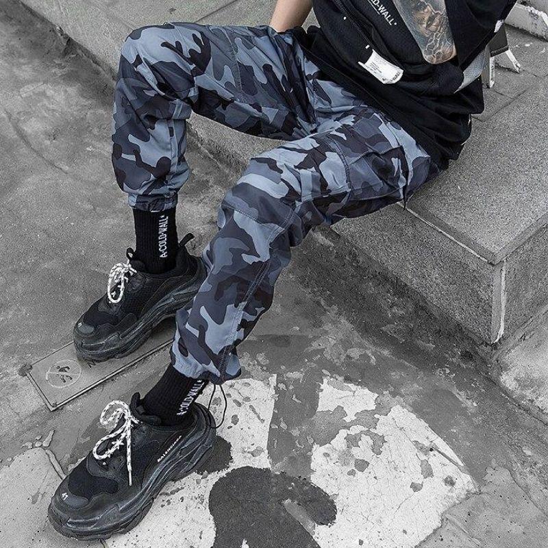 Pantalon Cargo<br> Blue Camo