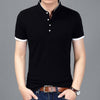 Polo casual col mandarin