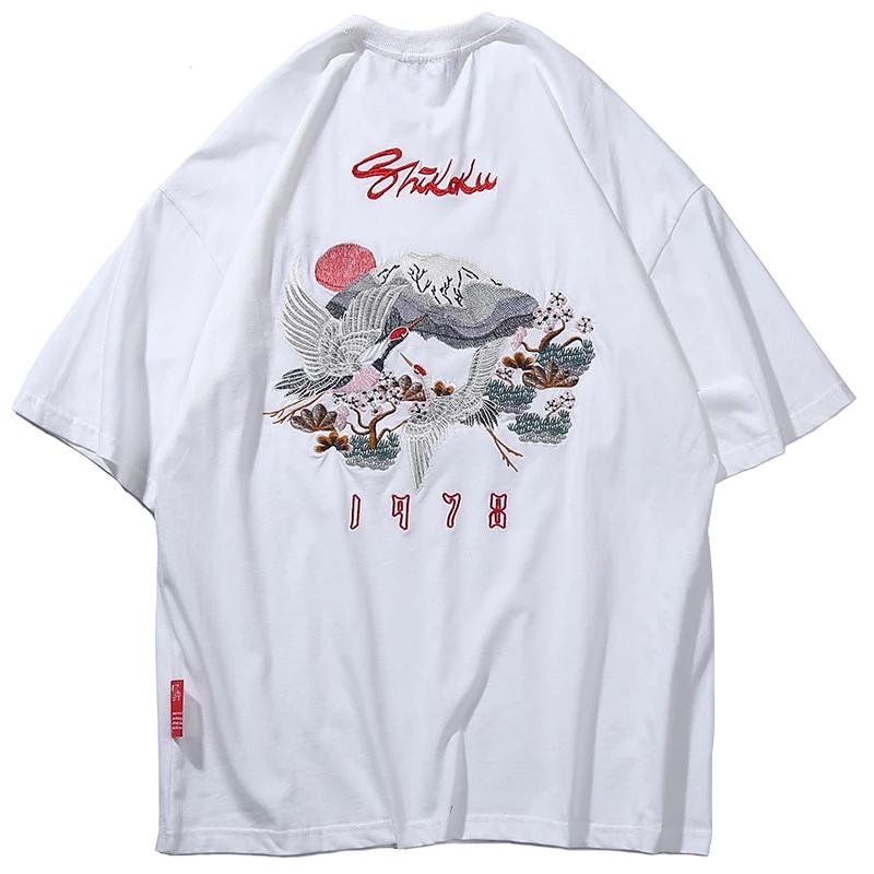 T-shirt Hidemichi brodé - A448051 White / S - STREETWEAR STYLE