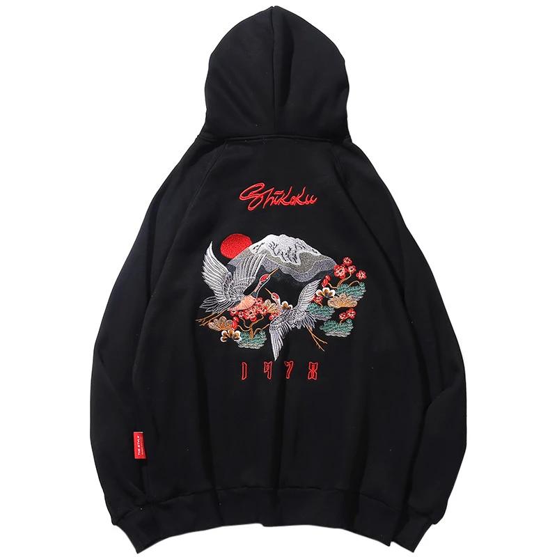 Sweat à capuche - Hoodie Hasumi brodé - STREETWEAR STYLE