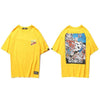 T-shirt imprimé Hideyaka - A73A15 Yellow / M - STREETWEAR STYLE