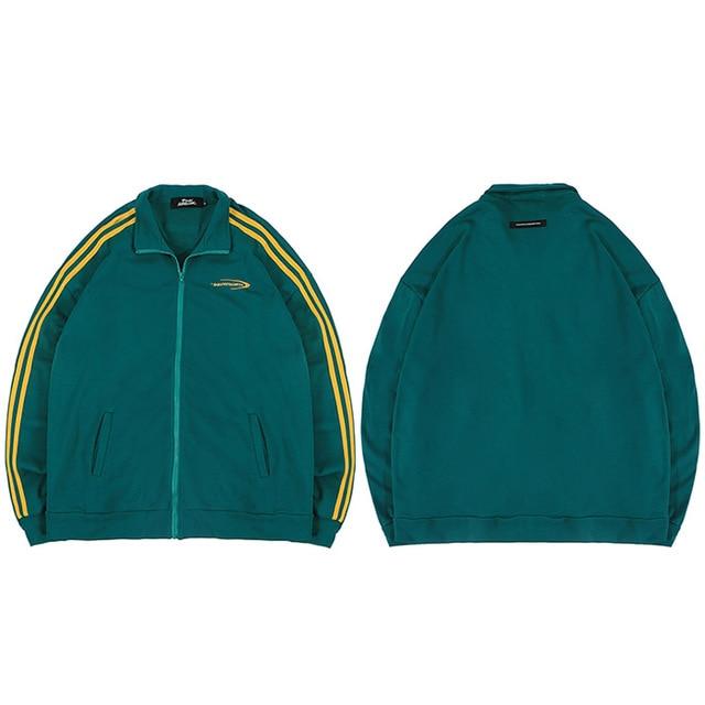 Veste Hakuko de survêtement zippée - Green / M - STREETWEAR STYLE