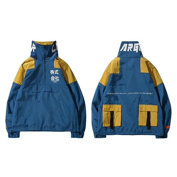 Veste Hachi half-zip - Blue / M - STREETWEAR STYLE