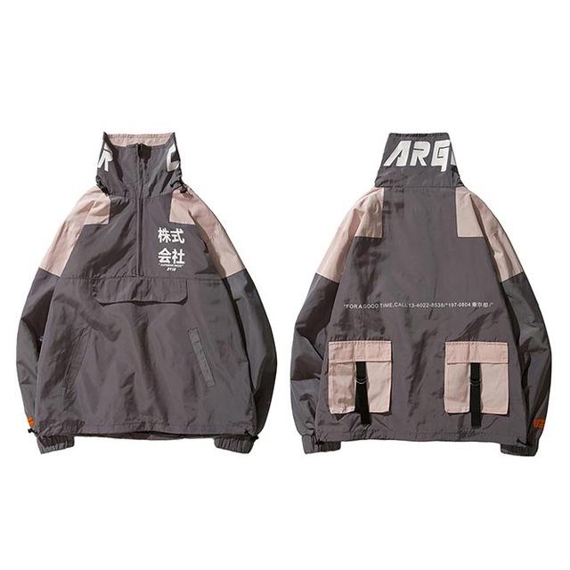 Veste Hachi half-zip - Grey / M - STREETWEAR STYLE