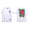 T-shirt Heiichirō imprimé - A346015 White / M - STREETWEAR STYLE