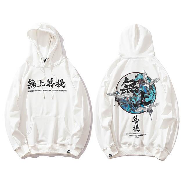 Sweat à capuche - Hoodie Tancho - A701197 White / M - STREETWEAR STYLE