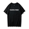 T-Shirt Réfléchissant Places - Noir et blanc / S - STREETWEAR STYLE