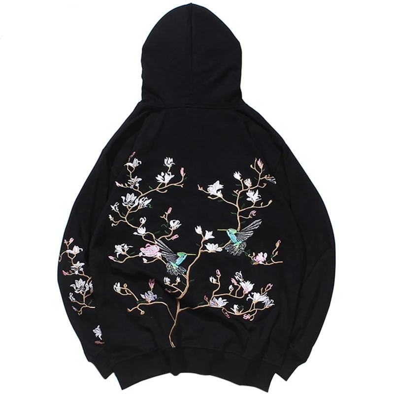 Sweat à capuche - Hoodie Hatsu brodé - STREETWEAR STYLE