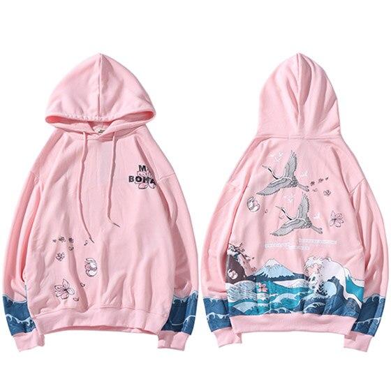 Sweat à capuche - Hoodie KIMIKO - Pink / S - STREETWEAR STYLE