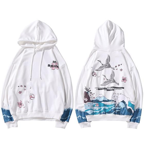 Sweat à capuche - Hoodie KIMIKO - White / S - STREETWEAR STYLE