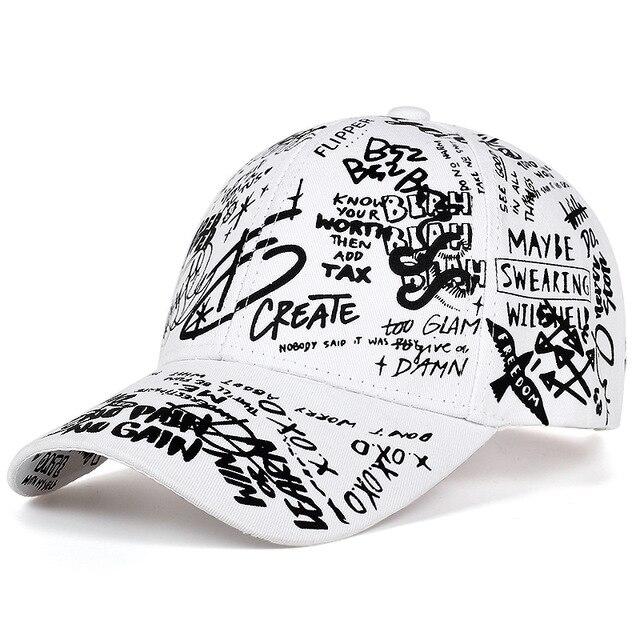 Casquette GRAFFITI - A10301 White / T.U. - STREETWEAR STYLE